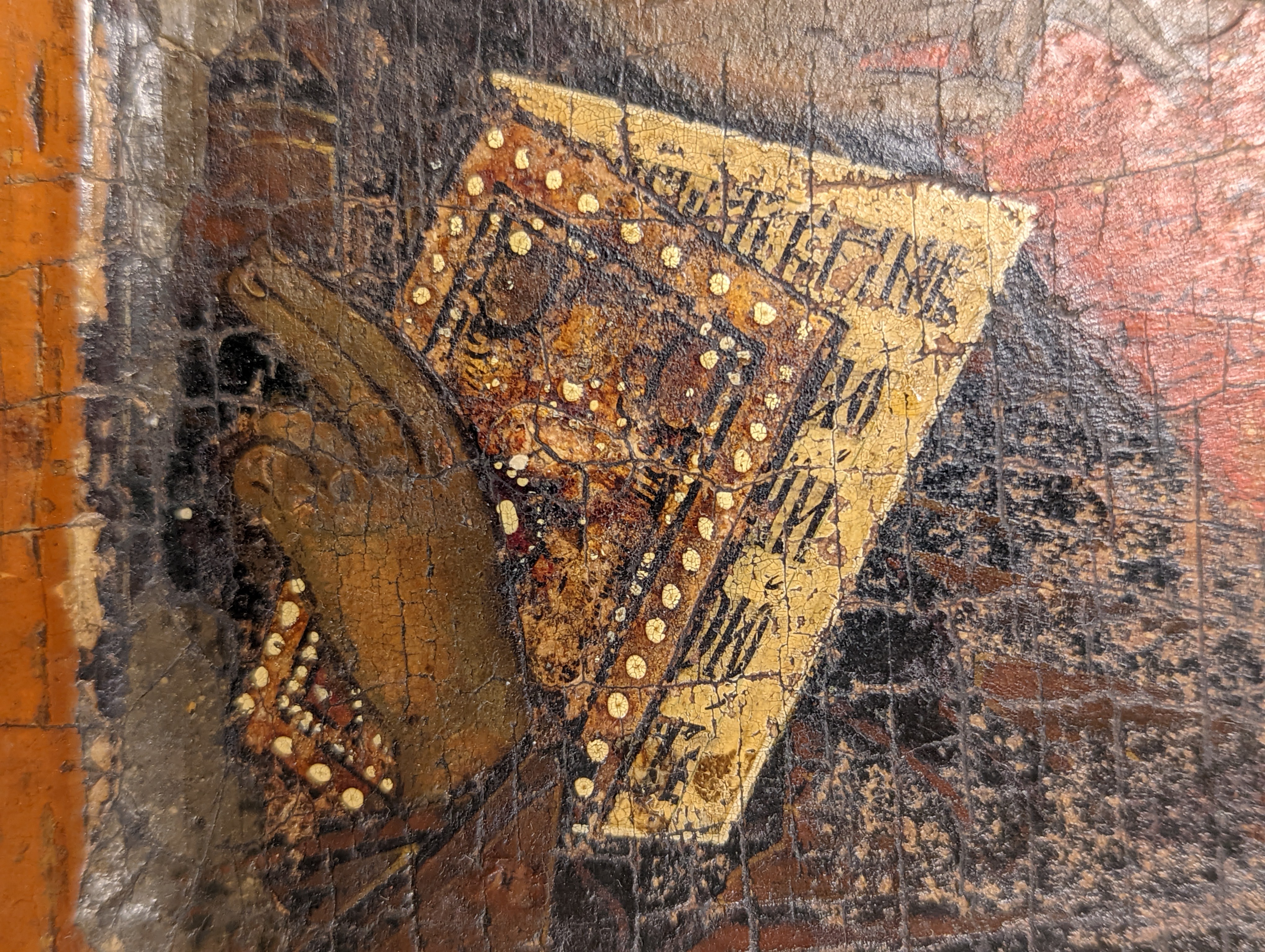 An 18th century Russian School icon of a Christ, 30.5 x 23.5cm
